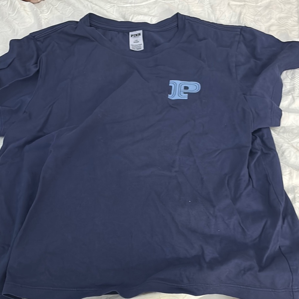 PINK Victoria's Secret Deep Blue Tee